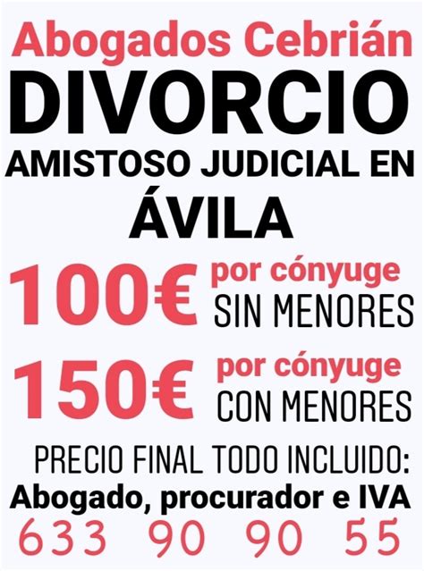 Divorcio Express En Ávila 100€ Todo Abogados Expertos Precio Barato