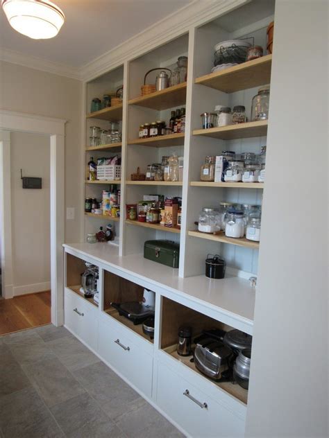 The shelves and cabinets determine the type of accessories you can include and where everything in your pantry will be located. madison virginia united states wooden pantry shelving ...
