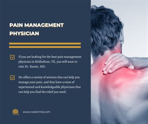 Best Pain Management Physician Dr Roziermd In Midlothian Tx
