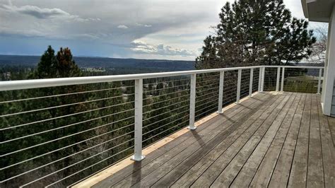 Cable Railing With Elliptical Top Cable Railing Outdoor Railing
