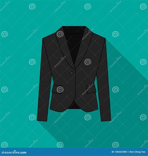 Blazer Suit Jacket Vector Cartoon Illustration