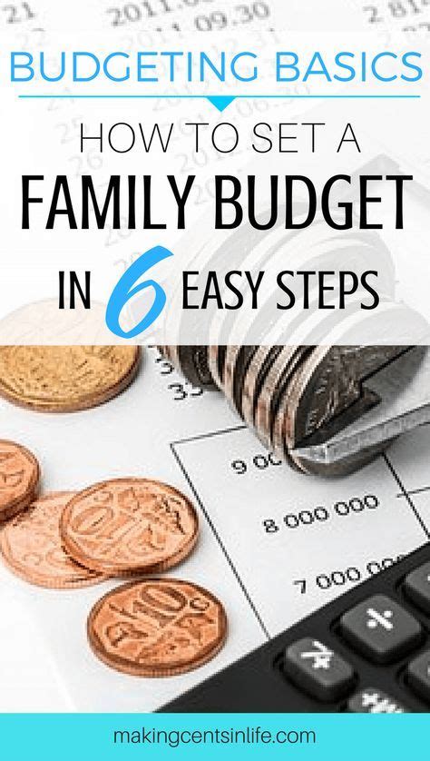 Budget Basics: How to make a family budget in 6 easy steps | Family budget, Budgeting, Best ...
