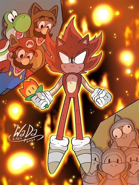 Fire Sonic By Wada Rsonicthehedgehog