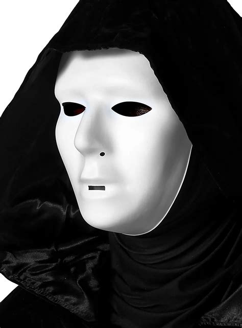 Ghost Face Schwarzer Umhang Mit Weißer Maske Halloween Set