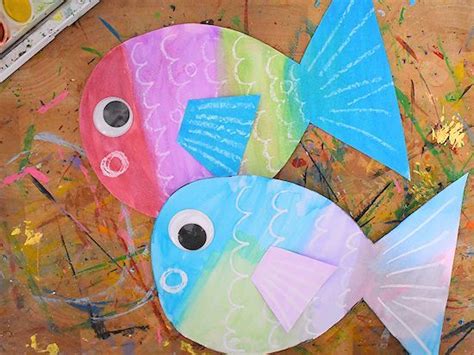 Crayon Resist Watercolor Fish Watercolor Fish Ocean Art Projects