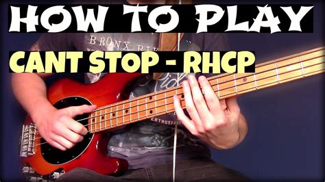 How To Play Cant Stop Red Hot Chili Peppers Bass Lesson Acordes