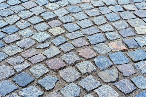 Paving Stones Pathway Texture Cobblestone Road Pattern For Background