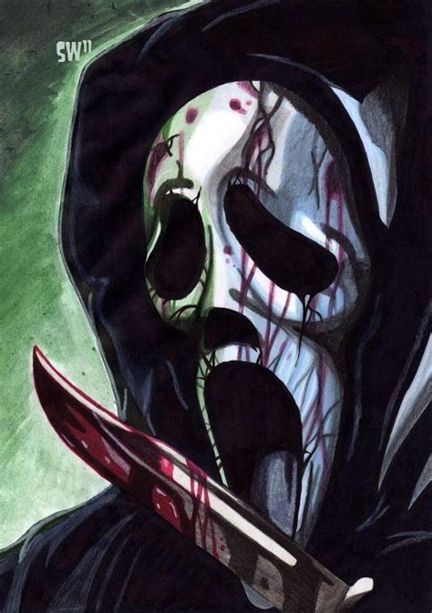 Ghostface Scream Horror Movie Art Horror Artwork