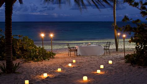 Hd Wallpaper Night Beach Dinner Candles Ocean Romance Sunset Romantic View