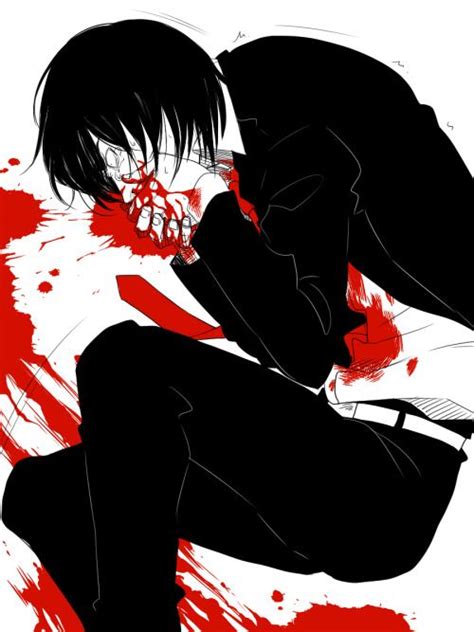Bloody Anime Boy Otaku Planet Pinterest Anime Horror And Blood