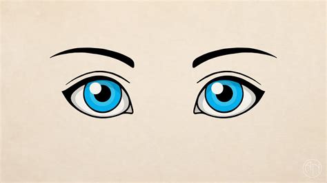 Just as the highlight added within eye made it appear wet, these highlights serve. How To Draw Simple Eyes - YouTube