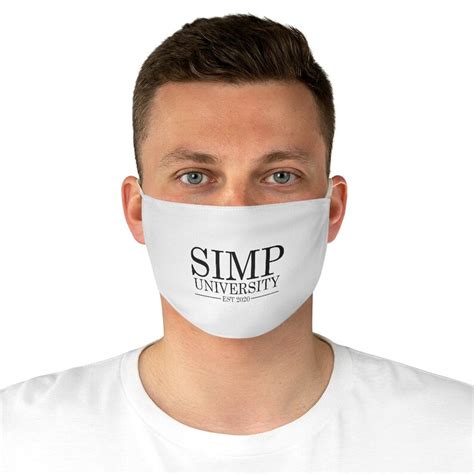 Simp Simp University Face Mask Simp Meme Etsy