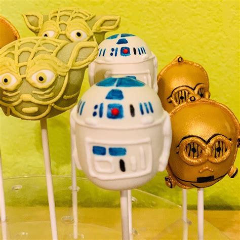 Frisco Cake Pop Shop On Instagram “star Wars Themed Cake Pops C3po R2d2 Yoda Starwars C3po