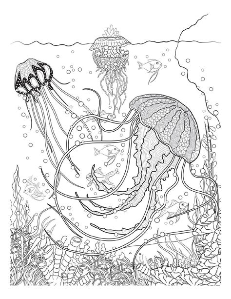 Underwater Mermaid Coloring Pages Free Svg Cut Coloring