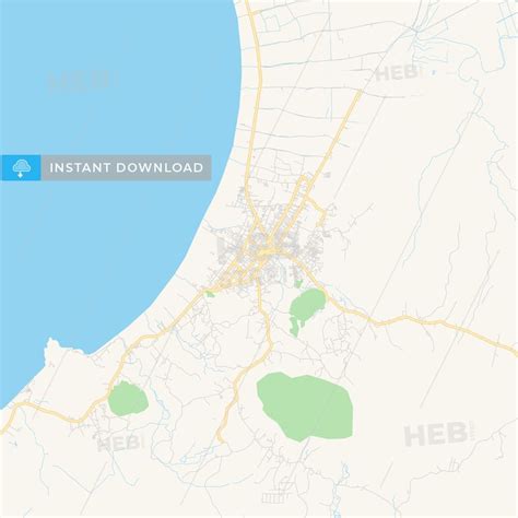 Printable Street Map Of Singkawang Indonesia Street Map Map Map Vector