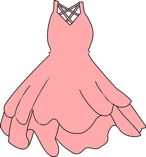Pink Dress Clip Art Clip Art Library