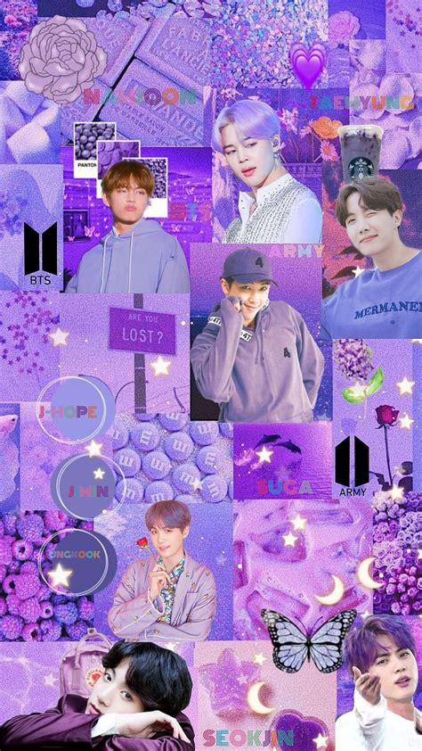 Wallpaper Jungkook Aesthetic Purple Images Myweb