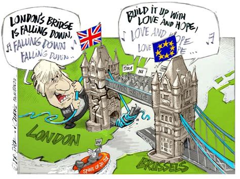 Cartoon No Man Is An Island Brexit Boris