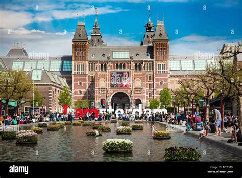 I Am Amsterdam Sign In The Front Of Rijksmuseum Stock Photo Alamy