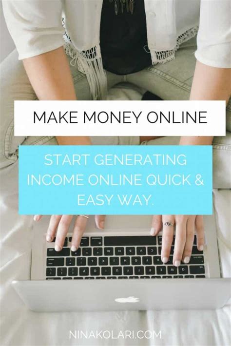 How To Generate Income Online Ninakolaricom