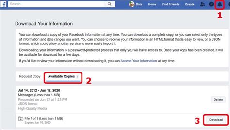 How To Download Facebook Messages On Pc