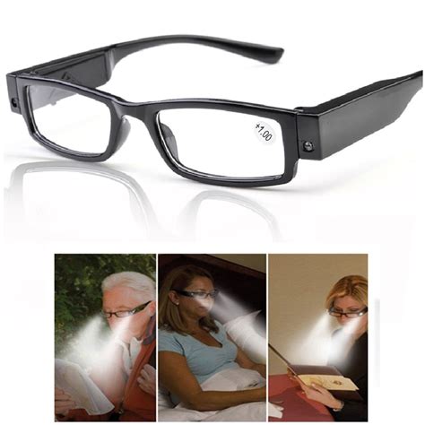 Bright Lighted Readers Nigthtime Led Reading Glasses With Light For Men Women
