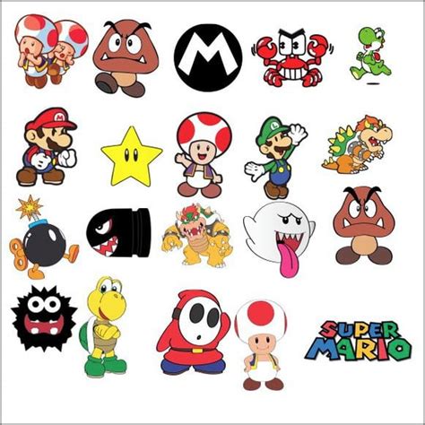 Vetores Super Mario CDR EPS Ai E PNG 70 Vetores CDR Elo7