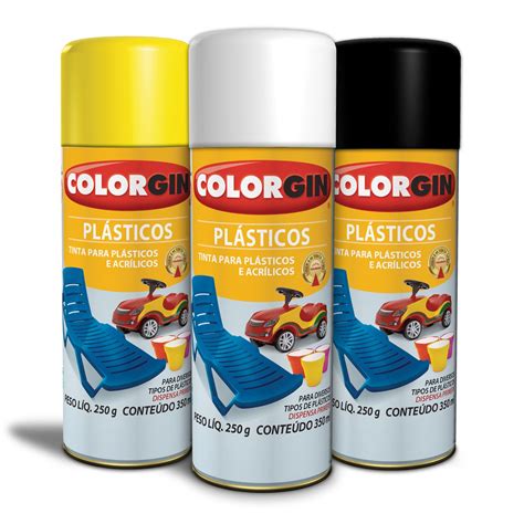 Colorgin Spray Plasticos 0350l Cores Tintas Premium