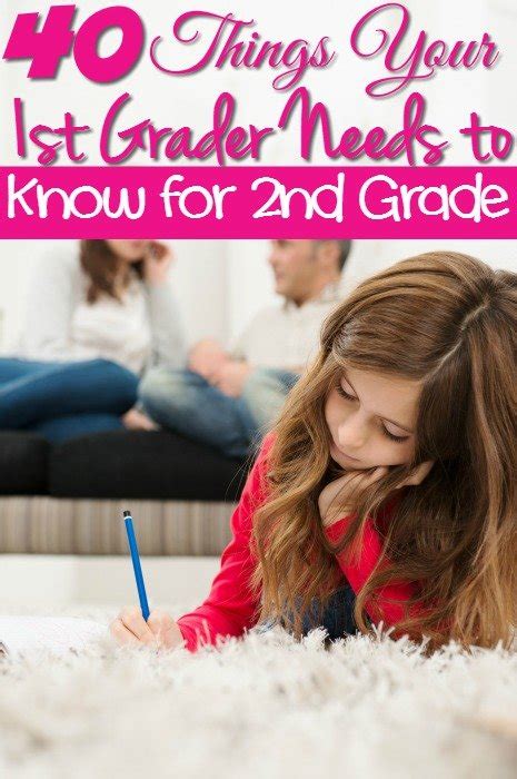 Have you ever wondered how many seconds are in a year? 40 Things Your 1st Grader Needs to Know for 2nd Grade