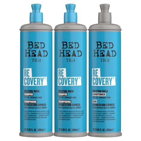 Tigi Bed Head Shampoo Conditioner 3 X 600ml In Recovery