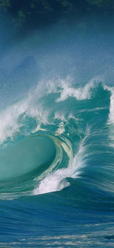 Big Waves In The Ocean Water Splash