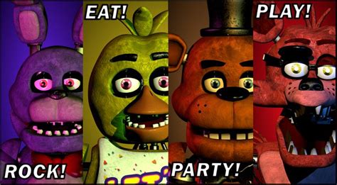 That One Fnaf 2 Poster But With The Classic Animatronics Fnaf Five