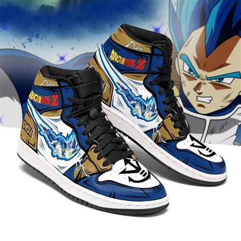 Actuellement commandes sont en cours sur le site. Vegeta Blue Jordan Sneakers Dragon Ball Z Custom Anime ...