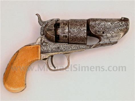 Colt 1860 Army Revolver With New York Or After Market Engraving And