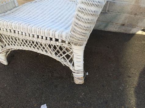 Your search vintage white wicker chair. White Wicker Chair