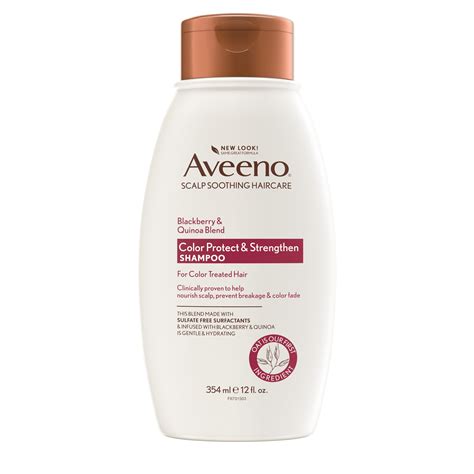 Aveeno Blackberry And Quinoa Strengthening Shampoo For Color Treated Hair