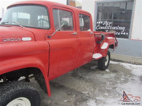 The dodge ram's predecessor, the d series, was produced from 1961 to 1980. Red 1960 Dodge Power Wagon 100 Crew Cab - Very Rare