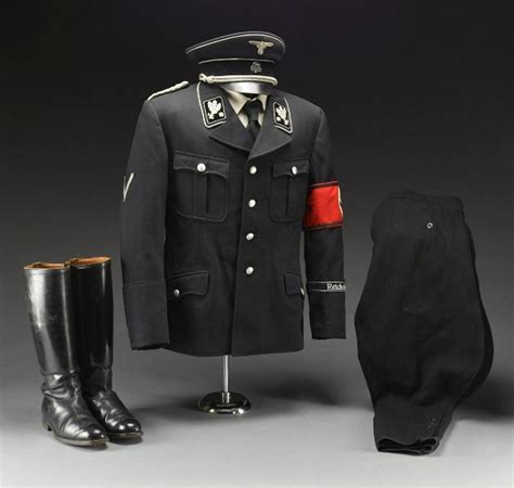 Wwii German Ss Uniform Coat Pants And Hat