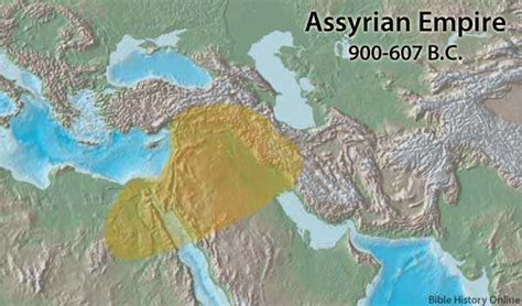 Map Of The Assyrian Empire Bible History
