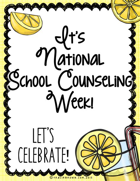 Celebrate School Counselors Week Lemonade Theme National School