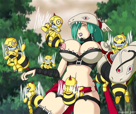 Rule 34 Digimon Female Honeybeemon Mervamon Nipple Penetration Quasi99 Tagme 1385065