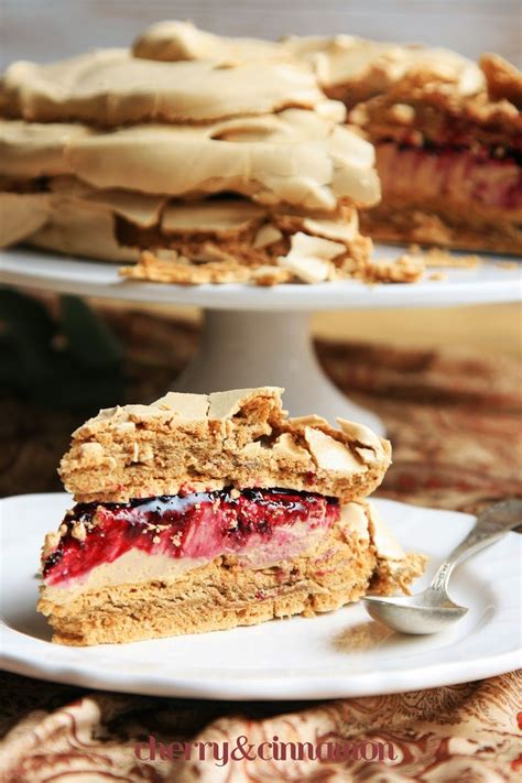 Sift the cocoa powder into the raw meringue and fold through carefully ensuring you leave streaks of cocoa rather than fully incorporating it. cherry&cinnamon: Kawowa Pavlova | Pavlova, Baking sweets, Pavlova recipe