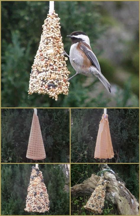 Ice Cream Cone Bird Feeder - 89 Unique DIY Bird Feeders – Full Step by