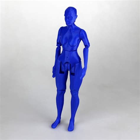 D Printable Articulated Figure No Support By Evavoo