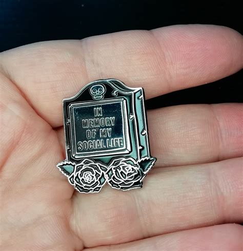 Gothic Enamel Pin Spooky Pin For Bags Collectible Pins Etsy