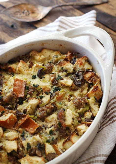 Bread pudding is a delicious treat and an even better way to reduce food waste! Wild Mushroom Bread Pudding with Sausage and Gruyère ...