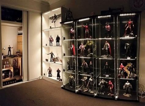 How to make a glass cabinet for display. Awesome Cabinet setup | Action Figure Display Cases ...