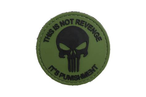 This Is Not Revenge It S Punishment Green Morale Patch By Acm At