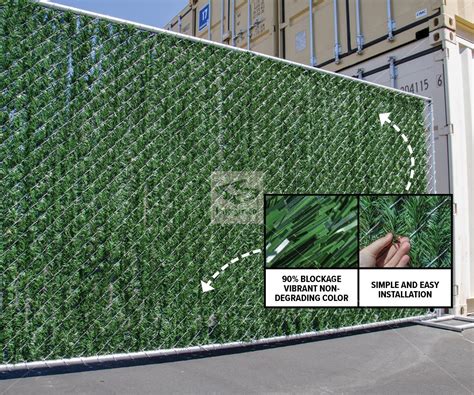 Which one will fit your yard's aesthetics best? Chain Link Hedge Slats - 10 Year Warranty