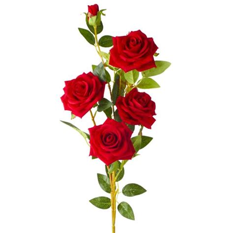 Artificial Rose Flowers 36 24 Stems Red